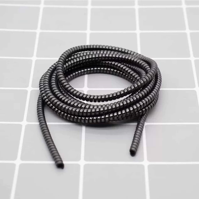 6011 METALLIC FINISH CABLE SPIRAL PROTECTOR / WIRE REPAIR / PET CORD PROTECTOR / HEADPHONE SAVER, CABLE WRAP / COVER FOR MAC CHARGING CABLE - Image 3