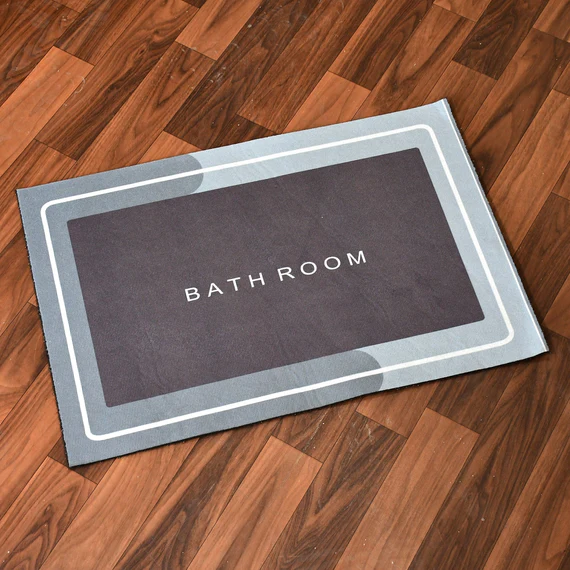 4036A SQUARE BATHROOM MAT WATER ABSORBENT MATS DIATOMITE DOOR MAT ANTI-SLIP BATH MAT QUICK DRYING ABSORBENT MAT FOR HOME, KITCHEN (57X38CM) - Image 8