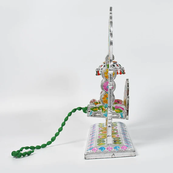 7718 BAL GOPAL ZULA HOME DECORATIVE SWING BAL GOPAL ZULA SILVER PREMIUM LOOK DECORATIVE ZULA SUITABLE FOR HOME , OFFICE , RESTAURANT - Image 4