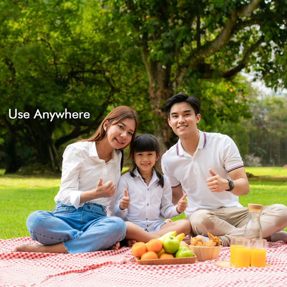 1187B PICNIC BLANKET| BEACH MAT| PICNIC BLANKET FOR INDOOR AND OUTDOOR, SAND PROOF WATERPROOF LARGER MAT FOR BEACH, TRAVEL, CAMPING, HIKING, PARK GRASS, HANDY MAT TOTE, FOLDABLE (190CMX146CM) - Image 5