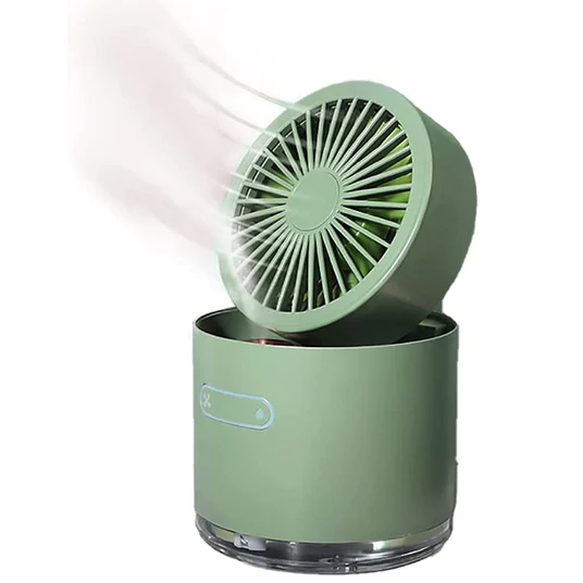 7615 MINI DESKTOP COOLING FAN, AUTOMATIC SHAKING HEAD ROTATING SPRAY HUMIDIFIER FAN WATER COOLING SMALL FAN DESKTOP MINI AIR CONDITIONING FAN WITH SMALL WATER TANK - Image 8