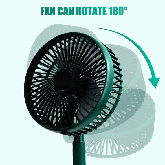 4613A TELESCOPIC ELECTRIC DESKTOP FAN, HEIGHT ADJUSTABLE, FOLDABLE & PORTABLE FOR TRAVEL / CARRY | SILENT TABLE TOP PERSONAL FAN FOR BEDSIDE, OFFICE TABLE - Image 2