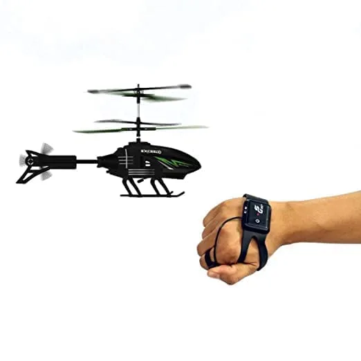 ZT06 Outdoor Flying Helicopter with Hand Induction Watch | Electronic Radio RC Remote Control Toy | Charging Helicopter with 3D Light & Safety Sensor for Kids(Multi Color) - Image 2