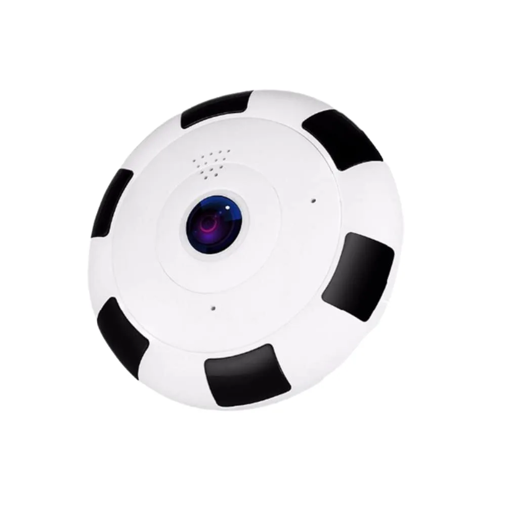 AE09 Fish Eye Chakra Wireless 360* Panoramic WiFi IP 1080p Camera with Infrared Night Vision,Live View,Two Way Communication, Motion Detection, 360 *Remote View On Mobile