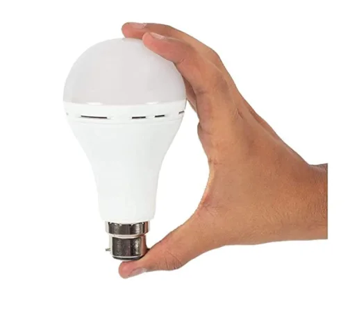 CS57 12 Watt Inverter Bulb LED Bulb Light Rechargeable Emergency, AC/DC Bulb Color White, B22 Cap, 1pcs