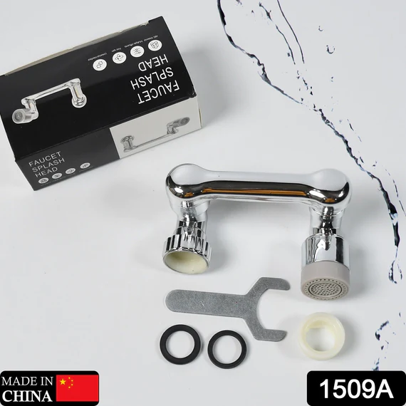 1509A SPLASH FAUCET FILTER FAUCET, 1080 ROTATING FAUCET SPRAYER HEAD DOUBLE O-RING DESIGN, MOVABLE TAP WATER SAVING, SINK AERATOR EXTENDER FOR BATHROOM KITCHEN