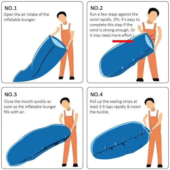 0868 CAMPING INFLATABLE LOUNGER SOFA - Image 5