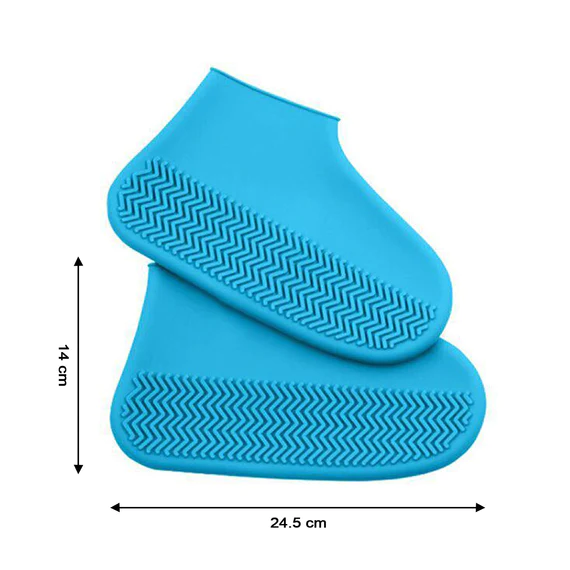 4867 NON-SLIP SILICONE RAIN REUSABLE ANTI SKID WATERPROOF FORDABLE BOOT SHOE COVER - Image 6