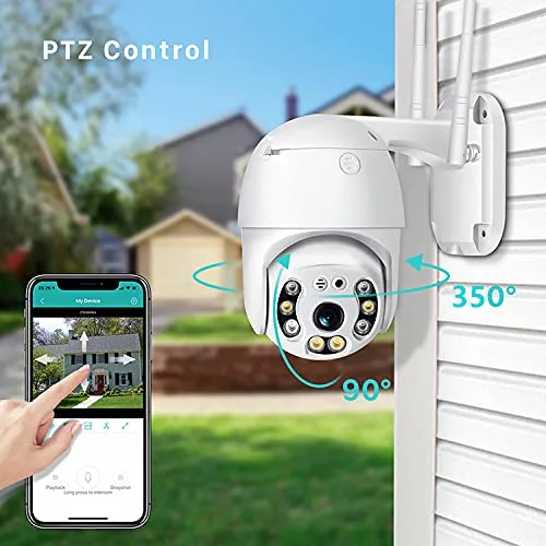 AE08 8MP 360 Degree Smart WiFi Camera Outdoor Ptz IP Camera HD Night Vision IP66 Waterproof Automatic Tracking IP WiFi Camera - Image 5
