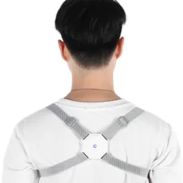 6875 SMART BACK POSTURE CORRECTOR, SHOULDER AND BACK POSTURE BAND POSTURE REMINDER WITH SMART VIBRATION SENSOR REMINDER FOR KIDS MEN AND WOMEN