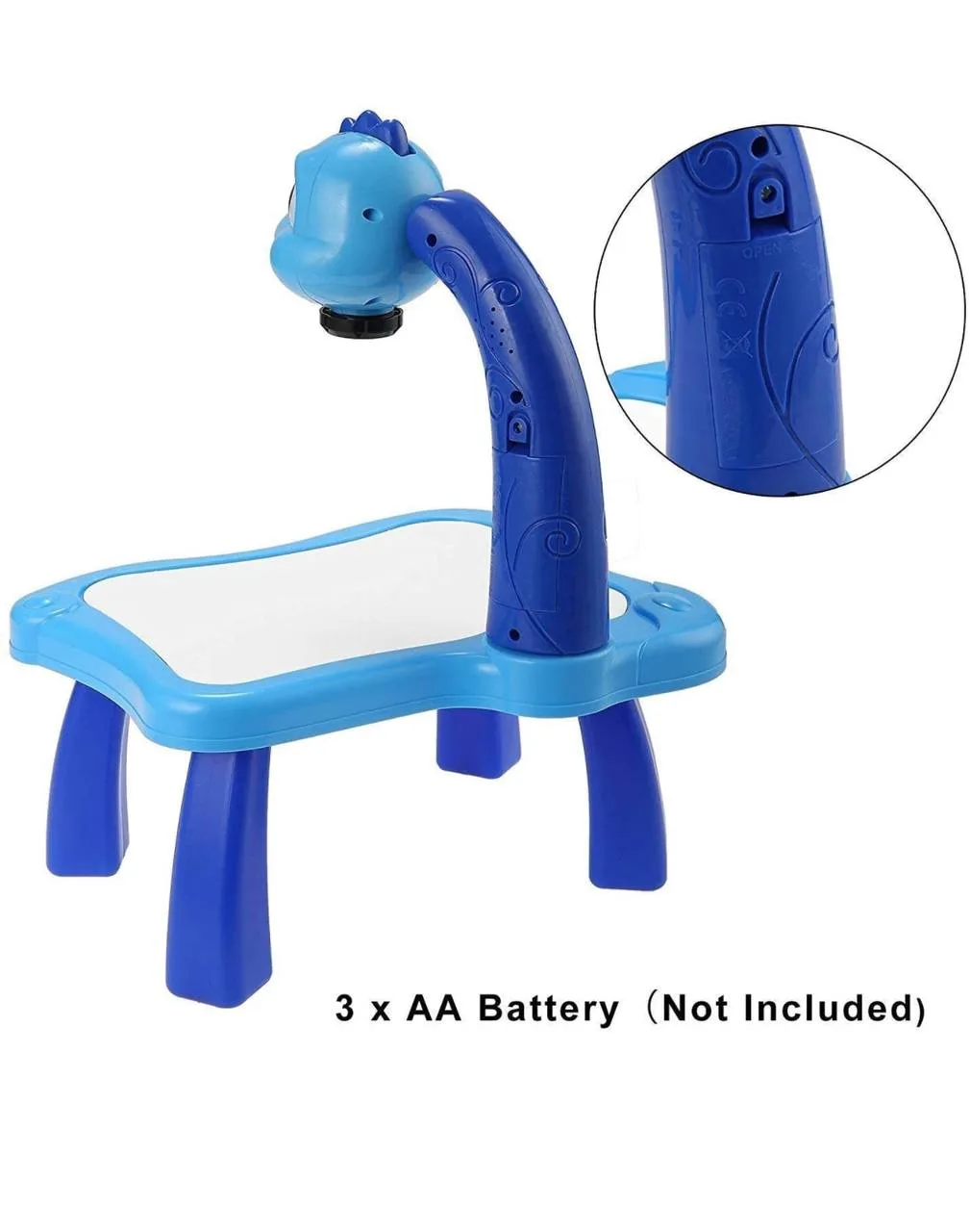 ZT01 Frozen Theme 3 in 1 Kids Painting Drawing Activity kit Table Projector Table 24 Key - Image 3