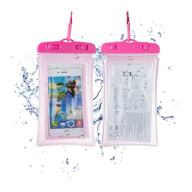6386 WATERPROOF POUCH ZIP LOCK MOBILE COVER UNDER WATER MOBILE CASE FOR ALL TYPE MOBILE PHONES - Image 5