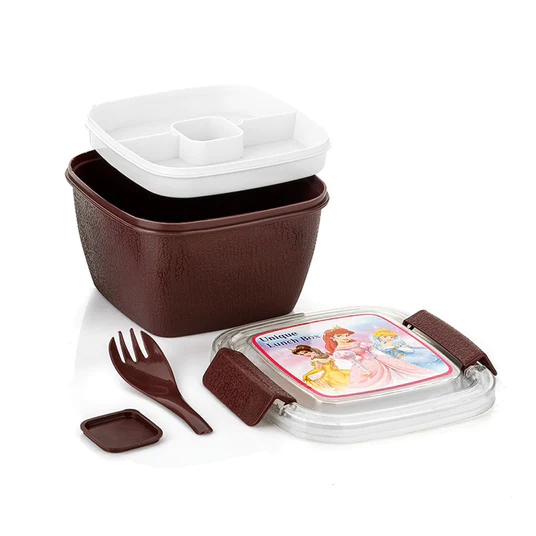 5941 UNIQUE LUNCH BOX REUSABLE FREEZER SAFE FOOD CONTAINERS WITH SPOON FOR ADULTS AND KIDS, BPA FREE PLASTIC MATERIAL - Image 3