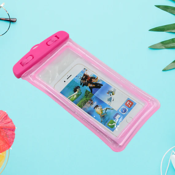 6386 WATERPROOF POUCH ZIP LOCK MOBILE COVER UNDER WATER MOBILE CASE FOR ALL TYPE MOBILE PHONES - Image 3