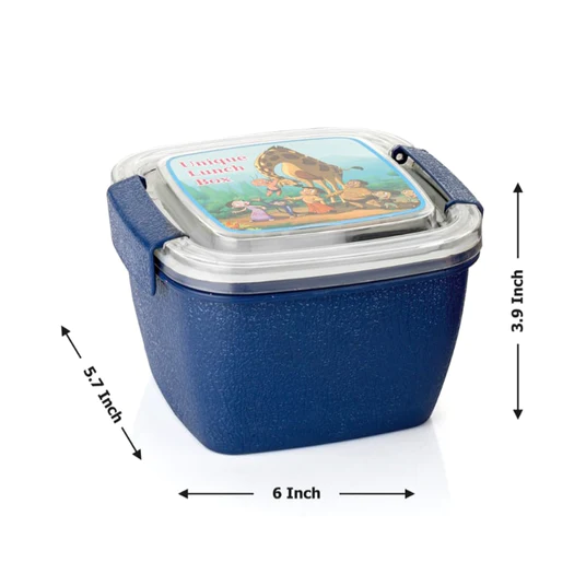 5941 UNIQUE LUNCH BOX REUSABLE FREEZER SAFE FOOD CONTAINERS WITH SPOON FOR ADULTS AND KIDS, BPA FREE PLASTIC MATERIAL - Image 7