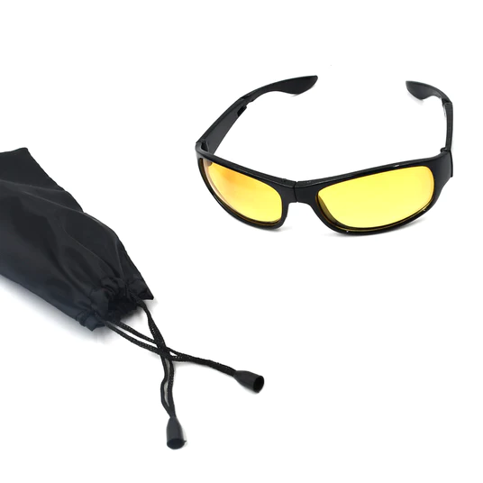 7726 PROTECT SUNGLASSES | CLEAR VISION GLASSES FOR DRIVING CAR & BIKE RIDING YELLOW/BLACK GLASSES FOR MEN AND WOMEN - Image 4