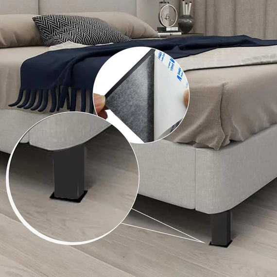 9134 FURNITURE PAD SQUARE FELT PADS FLOOR PROTECTOR PAD FOR HOME & ALL FURNITURE USE (PACK OF 4 PC) - Image 4