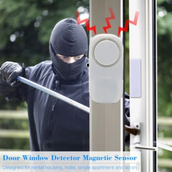 9326 WIRELESS WINDOW DOOR ALARM, SENSOR DOOR ALARM FOR KIDS SAFETY, ALARM SYSTEM FOR HOME SECURITY FOR POOL, GARAGE, APARTMENT, DORM, RV AND OFFICE - Image 5