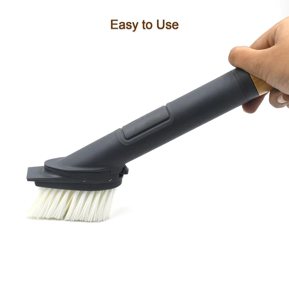 5939 CLEANING BRUSHES SET, SCRUB BRUSH BATHROOM BRUSH, LONG HANDLE LIQUID DISPENSER POT WASHING BRUSH - Image 5