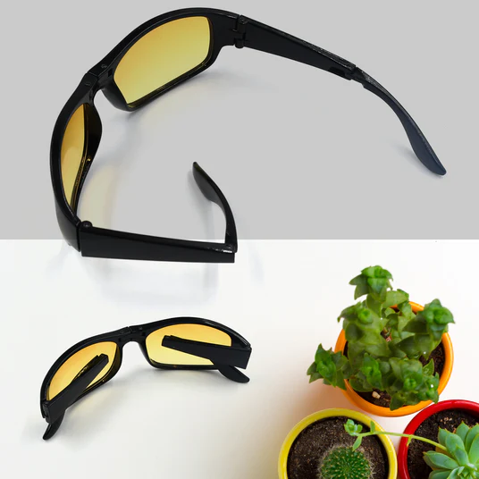 7726 PROTECT SUNGLASSES | CLEAR VISION GLASSES FOR DRIVING CAR & BIKE RIDING YELLOW/BLACK GLASSES FOR MEN AND WOMEN - Image 6