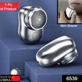 6539 MINI ELECTRIC SHAVER PORTABLE | POCKET FASHION | RECHARGEABLE | WIRELESS BEARD, HAIR RAZOR FOR MEN AND WOMEN | HOME, TRAVEL, GIFT |