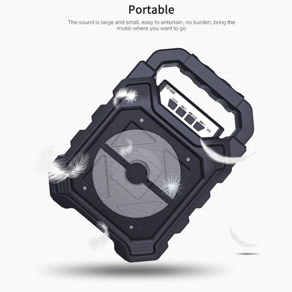 6642 WIRELESS BLUETOOTH PORTABLE BOOM BOX SUBWOOFER SUPPORT MIC INPUT OUTDOOR SPEAKER 5 W BLUETOOTH SPEAKER - Image 7