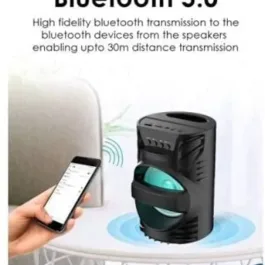SK01 Speaker Karaoke Machine Bluetooth Speaker WS-04 Thunder Bass Power Karaoke Mic System Speaker (Black)