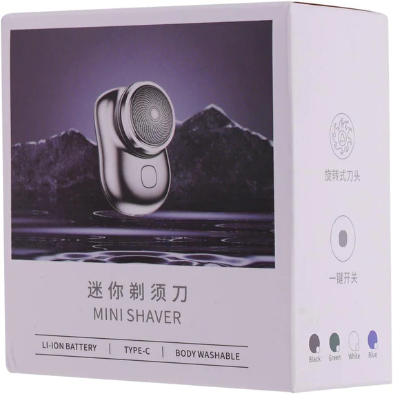 6539 MINI ELECTRIC SHAVER PORTABLE | POCKET FASHION | RECHARGEABLE | WIRELESS BEARD, HAIR RAZOR FOR MEN AND WOMEN | HOME, TRAVEL, GIFT | - Image 6