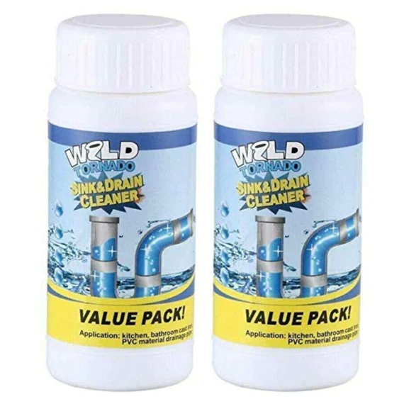 POWERFUL SINK AND DRAIN CLEANER, PORTABLE POWDER CLEANING TOOL SUPER CLOG REMOVER CHEMICAL POWDER AGENT FOR KITCHEN TOILET PIPE DREDGING (110 GM) - Image 6