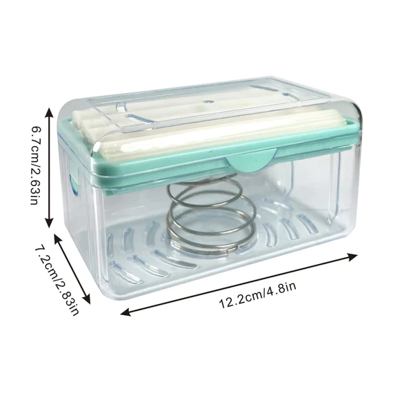 6303 2-IN-1 PORTABLE SOAP ROLLER DISH & SOAP DISPENSER WITH ROLLER AND DRAIN HOLES, MULTIFUNCTIONAL SOAP HOLDER FOAMING SOAP BAR BOX FOR HOME, KITCHEN, BATHROOM - Image 7