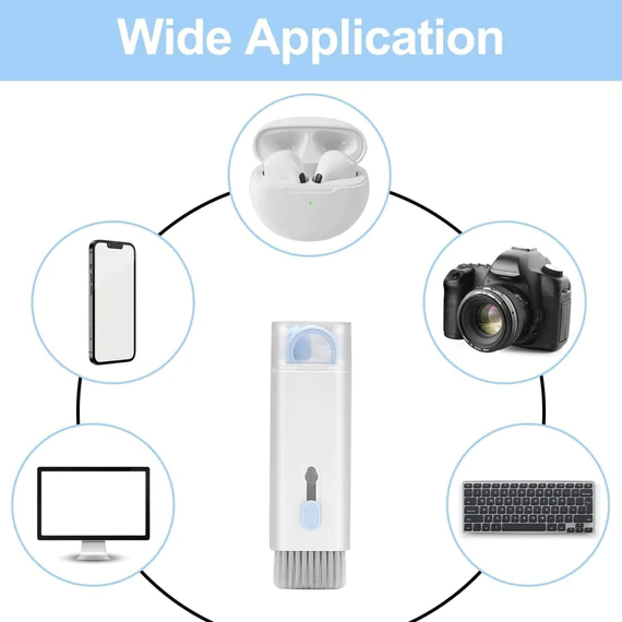6462 7 IN 1 ELECTRONIC CLEANER KIT, CLEANING KIT FOR MONITOR KEYBOARD AIRPODS, SCREEN DUST BRUSH INCLUDING SOFT SWEEP, SWIPE, AIRPOD CLEANER PEN, KEY PULLER AND SPRAY BOTTLE - Image 3