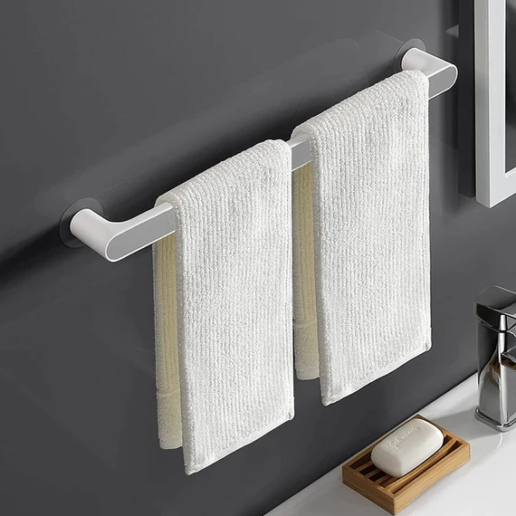 9130A TOWEL RACK & MULTIUSE RACK WITH 2 STICKER FOR HOME & MULTIUSE RACK (47 CM RACK ) - Image 7