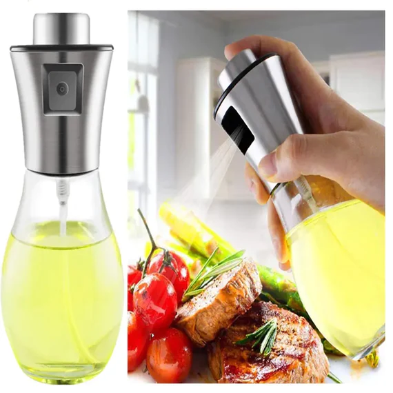 5340 OIL DISPENSER BOTTLE, OIL AND VINEGAR CRUET, OIL SPRAYER DISPENSER, OLIVE OIL DISPENSER 200 ML MIST OIL SPRAY BOTTLE FOR COOKING WITH PLASTIC - Image 4