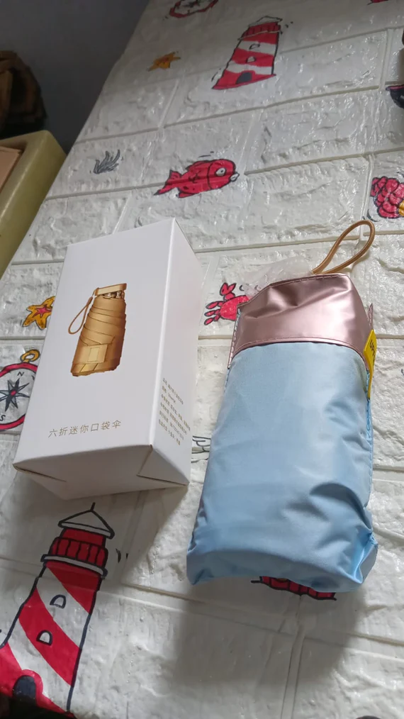 9141 TRAVEL POCKET MINI UMBRELLA, PROTECTIVE BAG, MOBILE SIZE BOX OF UMBRELLA, AUTOMATIC SUNNY RAIN COMPACT UMBRELLA, SUNSCREEN QUICK-DRYING SMALL UMBRELLA, MINI COMPACT TRAVEL FOLDING UMBRELLAS - Image 7