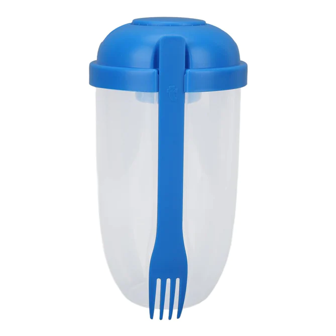 2545 FRUIT AND VEGETABLE SALAD CUPS EASY CLEAN SALAD MIXING CUP FOR BUSINESS PEOPLE FOR BUSINESS TRAVEL (1PC) - Image 6