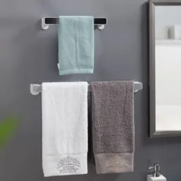 9130A TOWEL RACK & MULTIUSE RACK WITH 2 STICKER FOR HOME & MULTIUSE RACK (47 CM RACK )