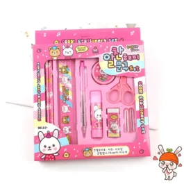 7959 10 PCS SET STATIONARY SET INCLUDING PENCIL RULER RUBBER PENCIL SHARPENER GLUE BALLPOINT PEN SCISSORS PENCIL COVER, SCHOOL, OFFICE PRODUCT GIFT