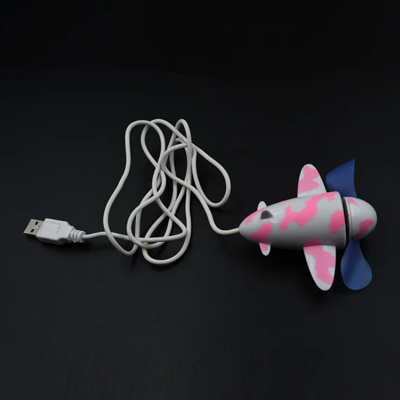 7721 PLANE SHAPE USB PLANE UNIQUE DESIGN FAN ENERGY SAVING FAN FOR LAPTOP & COMPUTER DESKTOP FAN - Image 2