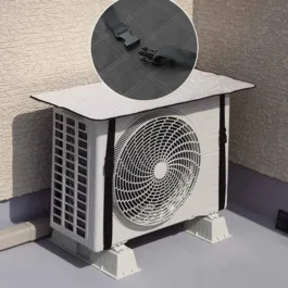 7955A AIR CONDITIONER OUTDOOR UNIT COVER, OUTDOOR UNIT PROTECTIVE COVER, ALUMINUM FOIL MATERIAL, SUN, RAIN, SNOW, WIND, DUST, PROTECTS OUTDOOR UNITS COVER (SMALL)