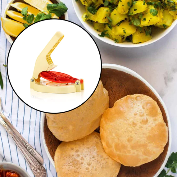2634B HEAVY QUALITY ABS PLASTIC PURI PRESS MAKER MACHINE WITH HANDLE (1 PC) - Image 3