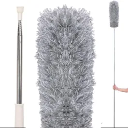 157 MICROFIBER DUSTERS FOR CLEANING, TELESCOPING FEATHER DUSTER WITH 100 INCHES EXTENDABLE HANDLE POLE, DUSTING CLEANING TOOLS FOR CLEANING HIGH CEILING, CEILING FAN, BLINDS, COBWEBS, FURNITURE, CARS