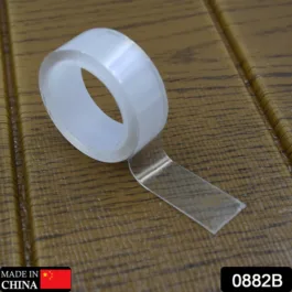 0882B STICKY TAPE WASHABLE ADHESIVE 1M TAPE REUSABLE, WEAR-RESISTANT TAPE NANO TAPE DOUBLE SIDED TAPE FOR PASTE PHOTOS HOME OFFICE SCHOOL
