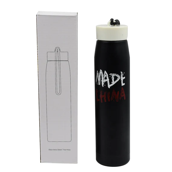 6972 STEEL BOTTLE TRAVEL WATER BOTTLE 320ML FOR HOME , OFFICE & SCHOOL USE. - Image 3