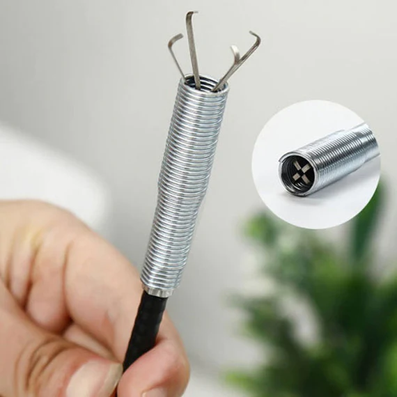 KT01 MULTIFUNCTIONAL CLEANING CLAW PILPE CLEANER DRAINAGE BLOCK REMOVER DRAIN SPRING PIPE DREDGING TOOL, DRAIN CLEANING TOOL FOR HAIR DRAIN DRAIN CLEANER STICKS DRAIN PIPE CLEARER ( 90 CM) - Image 3