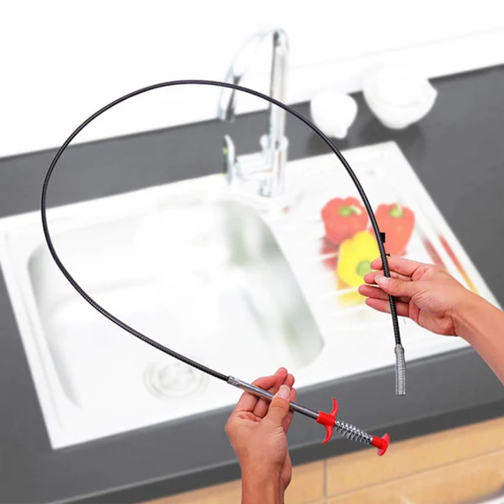 KT01 MULTIFUNCTIONAL CLEANING CLAW PILPE CLEANER DRAINAGE BLOCK REMOVER DRAIN SPRING PIPE DREDGING TOOL, DRAIN CLEANING TOOL FOR HAIR DRAIN DRAIN CLEANER STICKS DRAIN PIPE CLEARER ( 90 CM) - Image 7
