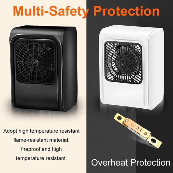 HI01 ROOM HEATER 220V BROWN BOX HEATER FOR OFFICE & BEDROOM USE HEATER - Image 2