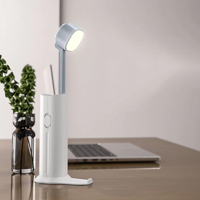 MA02 4 IN 1 CREATIVE DESK LAMP, RECHARGEABLE LED TABLE FLASHLIGHT EYE PROTECTION TABLE LAMP POWER BANK HANDHELD DESK NIGHT LAMP PORTABLE TORCH LIGHT WITH ADJUSTABLE LIGHT HEAD FOR HOME KIDS ROOM BEDROOM OFFICE - Image 5