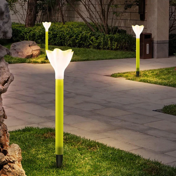 SL06 STREET LIGHT SOLAR FLOWERS LIGHTS ROAD LIGHT FLOWER LANDSCAPE LIGHT DECORATIVE YARD LIGHTS SOLAR LIGHTS GARDEN STAKE FLOWER LIGHTS SOLAR LANDSCAPE LIGHT IN OUTDOOR SPOTLIGHT (2 PC ) - Image 6