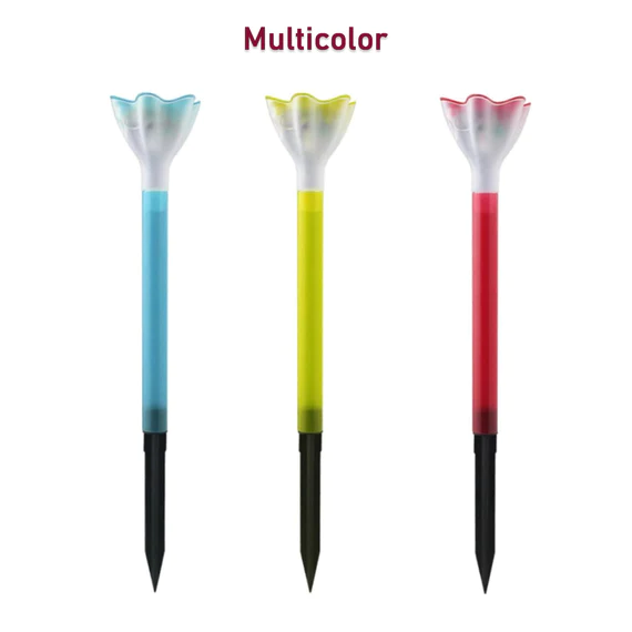 SL06 STREET LIGHT SOLAR FLOWERS LIGHTS ROAD LIGHT FLOWER LANDSCAPE LIGHT DECORATIVE YARD LIGHTS SOLAR LIGHTS GARDEN STAKE FLOWER LIGHTS SOLAR LANDSCAPE LIGHT IN OUTDOOR SPOTLIGHT (2 PC ) - Image 7
