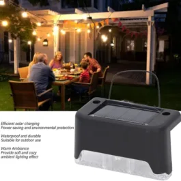 SL03 SOLAR DECORATIVE LIGHTS, WATERPROOF DURABLE GARDEN ATMOSPHERE LIGHTS STAIR LIGHTS RAILING LIGHTS STEP STEPS LIGHTS FOR OUTDOOR PATIO COURTYARD STAIR STEP FENCE PATIO STAIRS,YARD, GARDEN PATHWAY ( 4 PC SET)